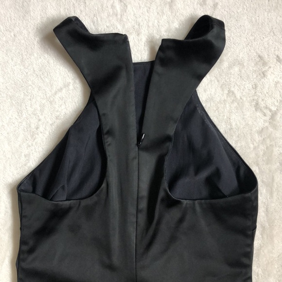 Aritzia Babaton Little Black Mini Dress High Neck Bodycon - Picture 5 of 6